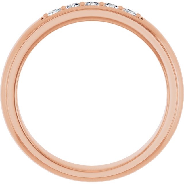 Ring i 14 kt roségull med laboratoriedyrket diamant, 0,33 ct totalt fra Smykke24