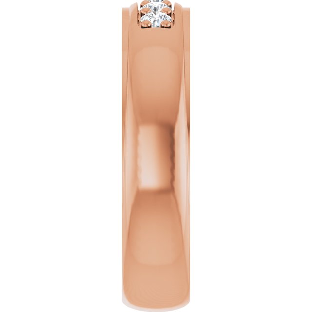 Ring i 14 kt roségull med laboratoriedyrket diamant, 0,33 ct totalt fra Smykke24