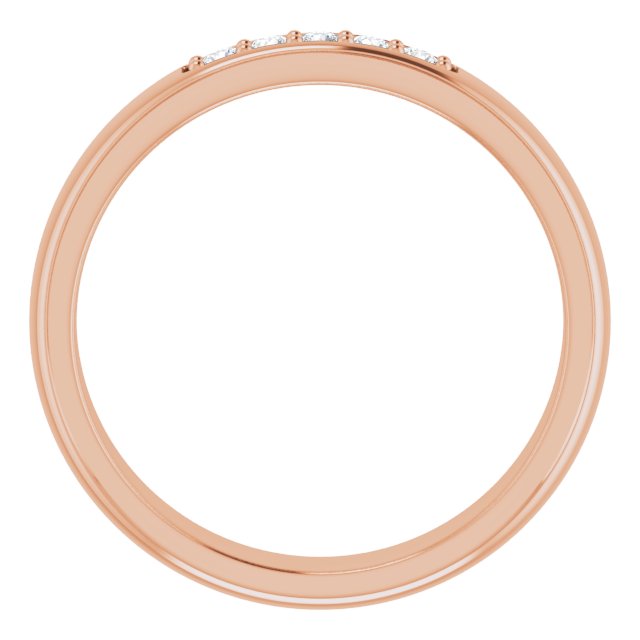 Ring i 14 kt roségull med laboratoriedyrket diamant, 0,17 ct totalt fra Smykke24
