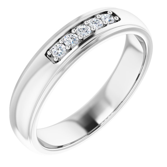 Ring i 14 kt hvitt gull med laboratoriedyrket diamant, 0,17 ct totalt fra Smykke24