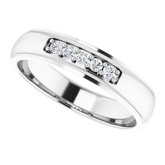 Ring i 14 kt hvitt gull med laboratoriedyrket diamant, 0,17 ct totalt fra Smykke24
