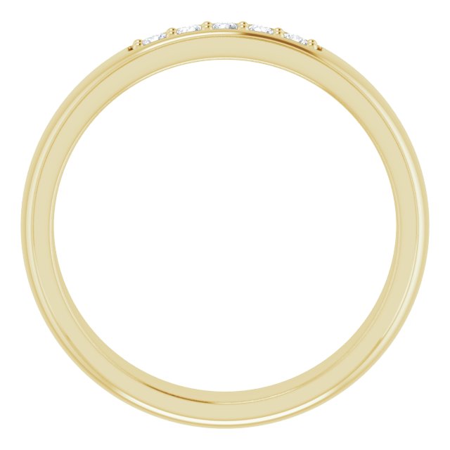 Ring i 14 kt gult gull med laboratoriedyrket diamant, 0,17 ct totalt fra Smykke24
