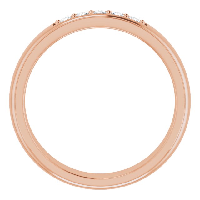 Ring i 14 kt roségull med laboratoriedyrket diamant, 0,20 ct totalt fra Smykke24