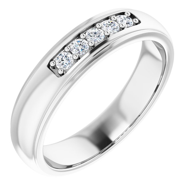 Ring i 14 kt hvitt gull med laboratoriedyrket diamant, 0,20 ct totalt fra Smykke24