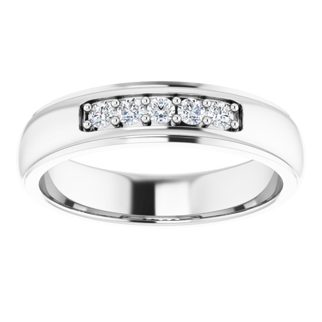 Ring i 14 kt hvitt gull med laboratoriedyrket diamant, 0,20 ct totalt fra Smykke24