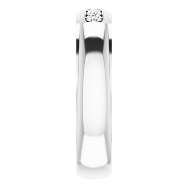 Ring i 14 kt hvitt gull med laboratoriedyrket diamant, 0,20 ct totalt fra Smykke24