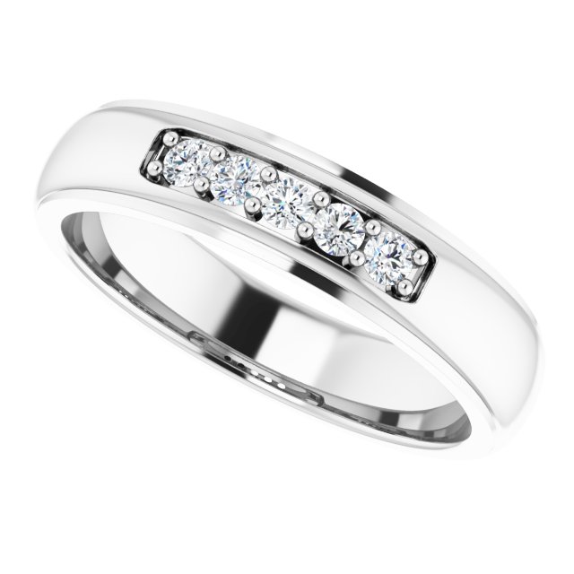 Ring i 14 kt hvitt gull med laboratoriedyrket diamant, 0,20 ct totalt fra Smykke24