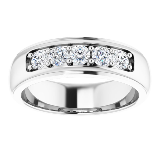 Ring i 14 kt hvitt gull med laboratoriedyrket diamant, 0,75 ct totalt fra Smykke24