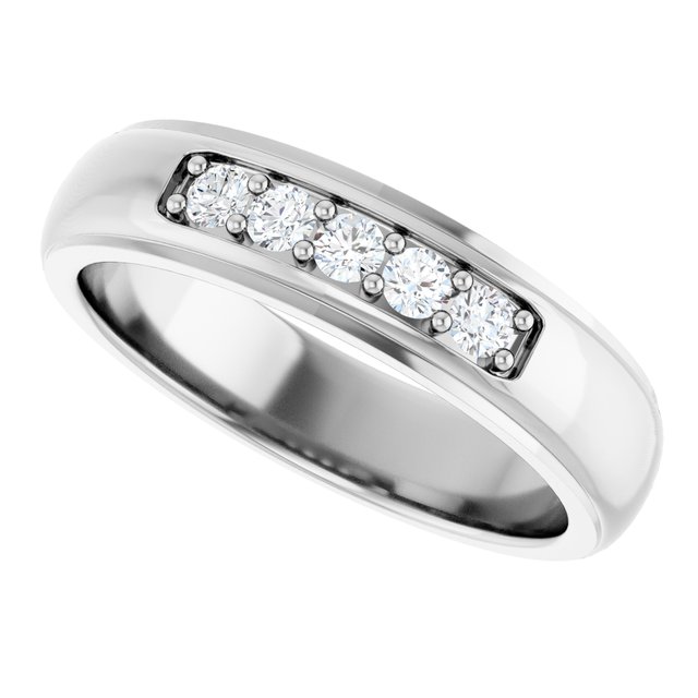 Ring i 14 kt hvitt gull med laboratoriedyrket diamant, 0,33 ct totalt fra Smykke24