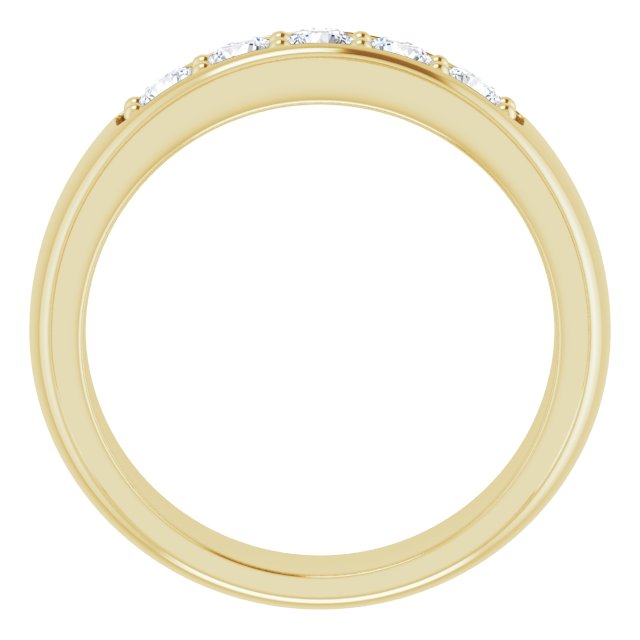 Ring i 14 kt gult gull med laboratoriedyrket diamant, 0,75 ct totalt fra Smykke24