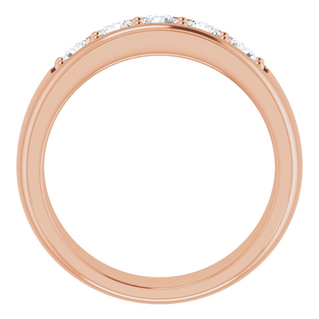 Ring i 14 kt roségull med laboratoriedyrket diamant, 1,00 ct totalt fra Smykke24