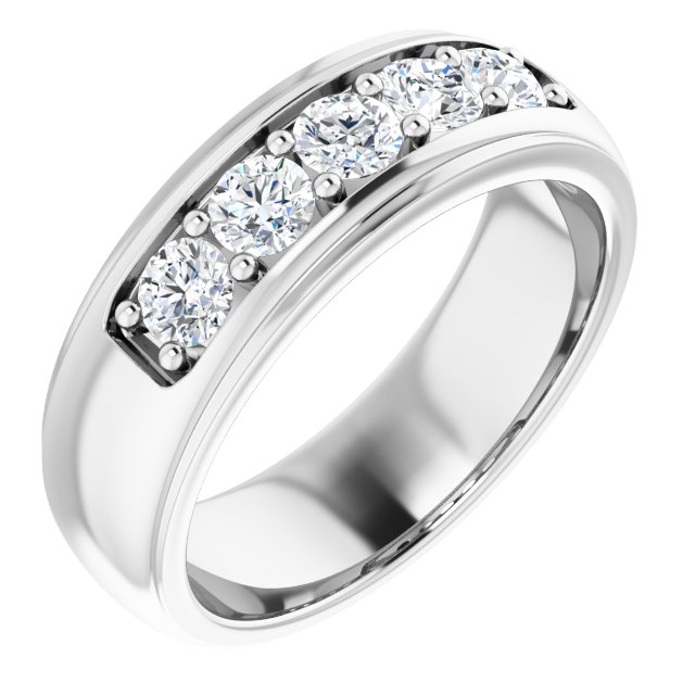 Ring i 14 kt hvitt gull med laboratoriedyrket diamant, 1,00 ct totalt fra Smykke24