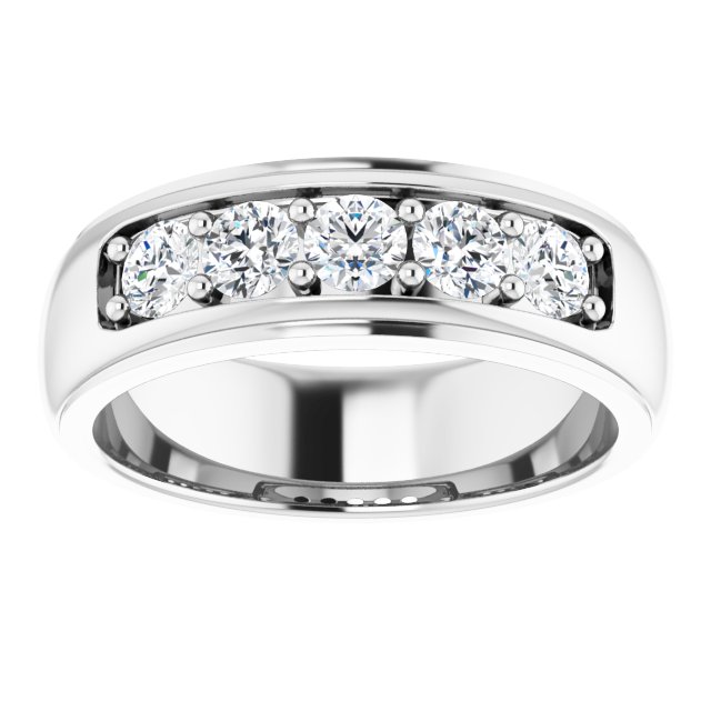 Ring i 14 kt hvitt gull med laboratoriedyrket diamant, 1,00 ct totalt fra Smykke24