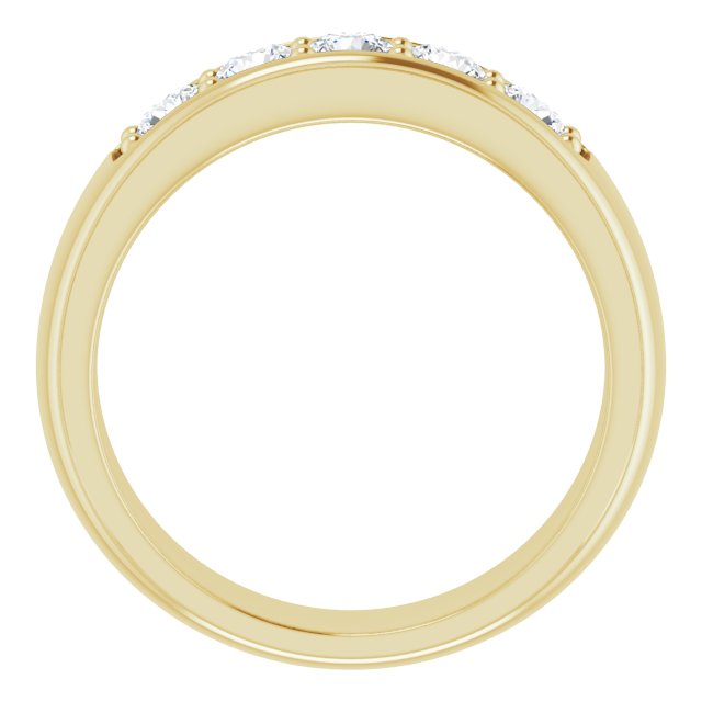 Ring i 14 kt gult gull med laboratoriedyrket diamant, 1,00 ct totalt fra Smykke24
