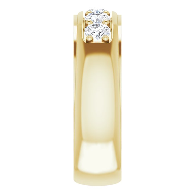 Ring i 14 kt gult gull med laboratoriedyrket diamant, 1,00 ct totalt fra Smykke24