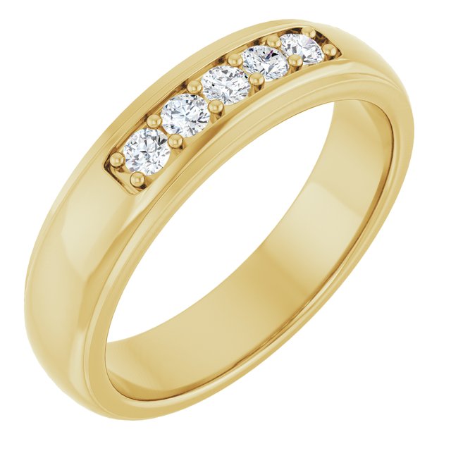 Ring i 14 kt gult gull med laboratoriedyrket diamant, 0,33 ct totalt fra Smykke24