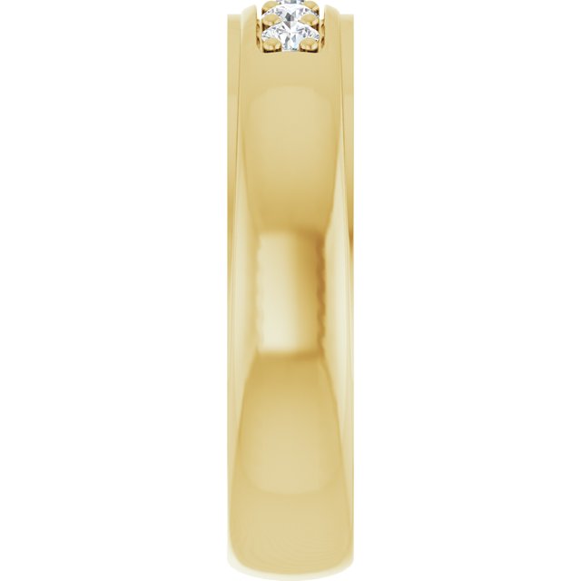 Ring i 14 kt gult gull med laboratoriedyrket diamant, 0,33 ct totalt fra Smykke24