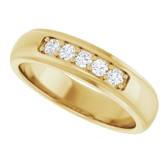 Ring i 14 kt gult gull med laboratoriedyrket diamant, 0,33 ct totalt fra Smykke24