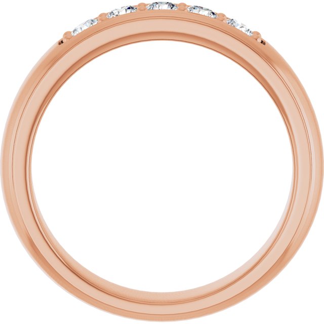 Ring i 14 kt roségull med laboratoriedyrket diamant, 0,50 ct totalt fra Smykke24