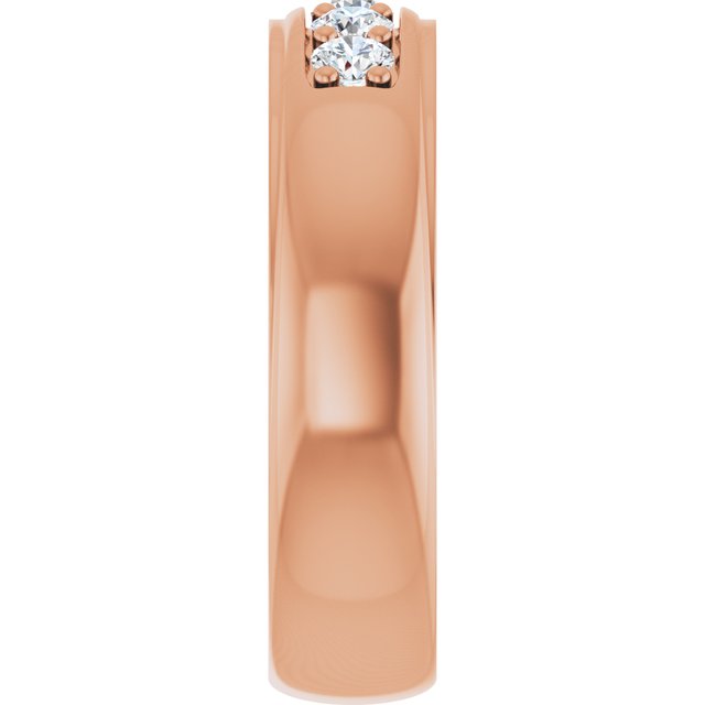 Ring i 14 kt roségull med laboratoriedyrket diamant, 0,50 ct totalt fra Smykke24