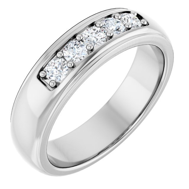 Ring i 14 kt hvitt gull med laboratoriedyrket diamant, 0,50 ct totalt fra Smykke24