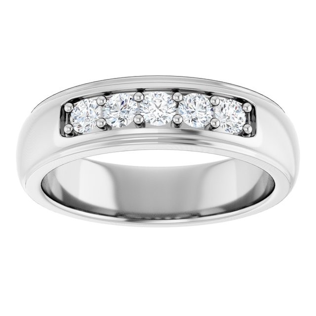Ring i 14 kt hvitt gull med laboratoriedyrket diamant, 0,50 ct totalt fra Smykke24