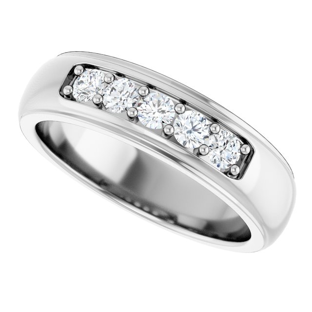 Ring i 14 kt hvitt gull med laboratoriedyrket diamant, 0,50 ct totalt fra Smykke24