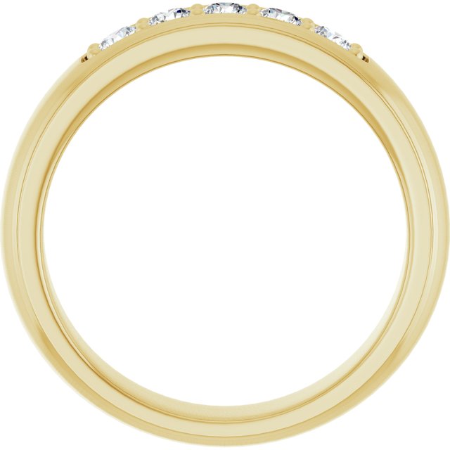 Ring i 14 kt gult gull med laboratoriedyrket diamant, 0,50 ct totalt fra Smykke24