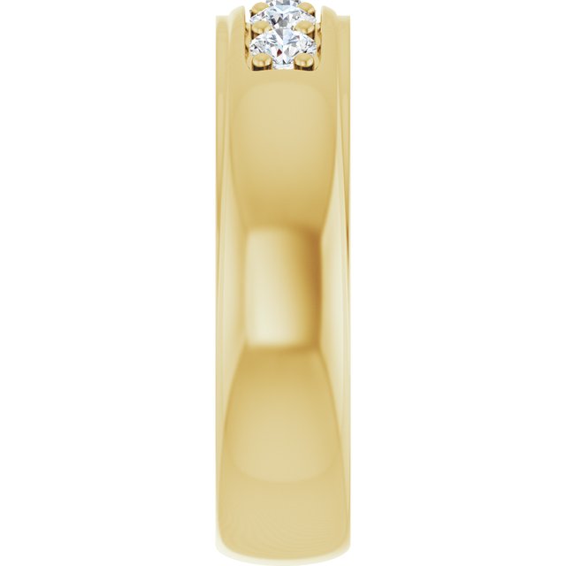 Ring i 14 kt gult gull med laboratoriedyrket diamant, 0,50 ct totalt fra Smykke24