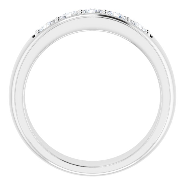 Ring i 14 kt hvitt gull med laboratoriedyrket diamant, 0,75 ct totalt fra Smykke24