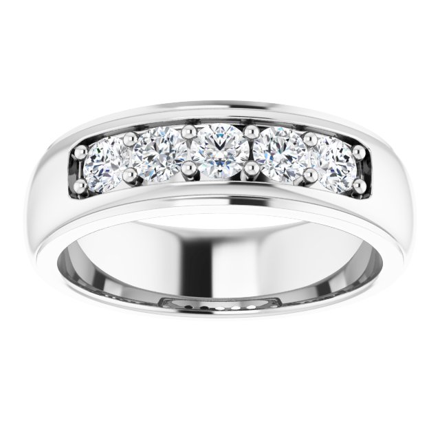 Ring i 14 kt hvitt gull med laboratoriedyrket diamant, 0,75 ct totalt fra Smykke24