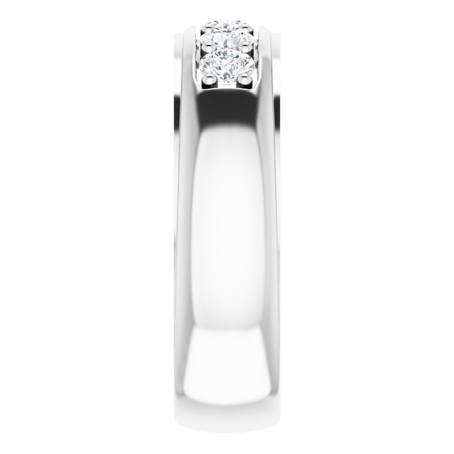 Ring i 14 kt hvitt gull med laboratoriedyrket diamant, 0,75 ct totalt fra Smykke24