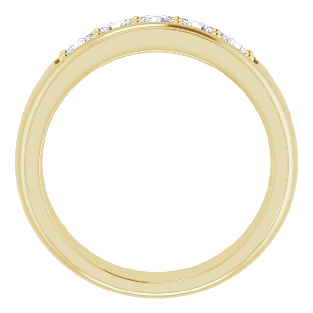 Ring i 14 kt gult gull med laboratoriedyrket diamant, 0,75 ct totalt fra Smykke24