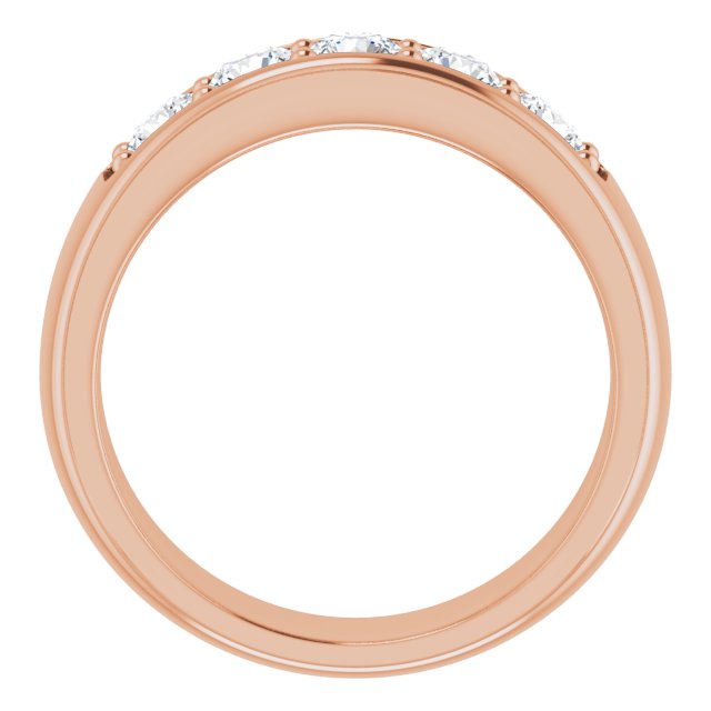 Ring i 14 kt roségull med laboratoriedyrket diamant, 0,25 ct totalt fra Smykke24