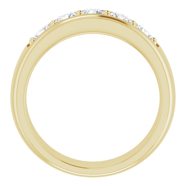 Ring i 14 kt gult gull med laboratoriedyrket diamant, 0,25 ct totalt fra Smykke24