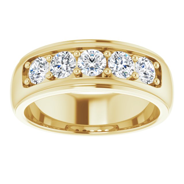Ring i 14 kt gult gull med laboratoriedyrket diamant, 0,25 ct totalt fra Smykke24