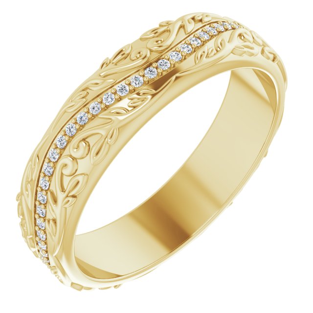 Diamantring i 14 kt gult gull, 0,25 ct totalt fra Smykke24