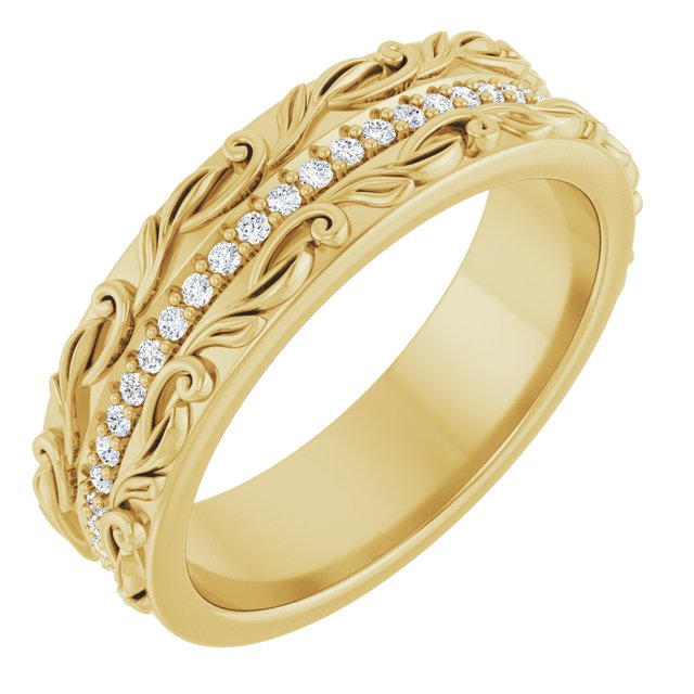 Diamantring i 14 kt gult gull, 0,25 ct totalt fra Smykke24