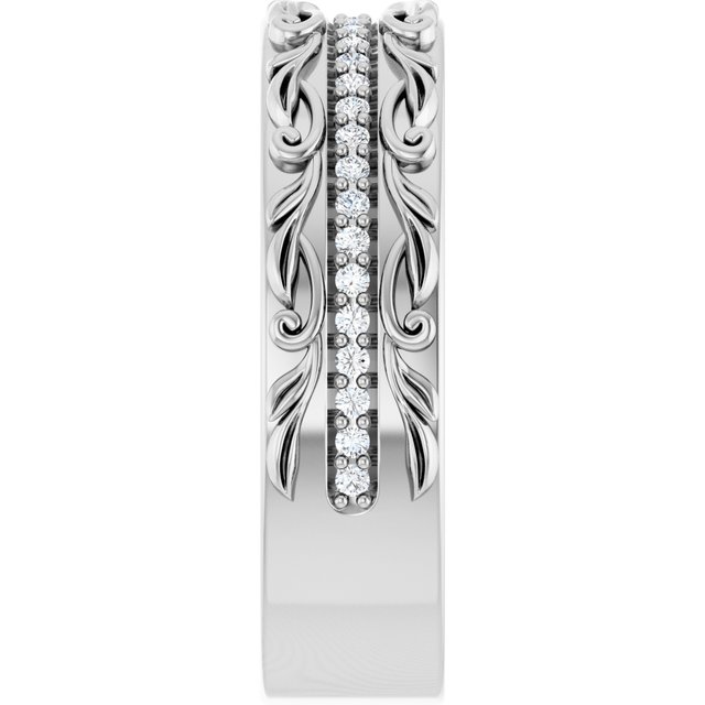 Ring i 14 kt hvitt gull med laboratoriedyrket diamant, 0,25 ct totalt fra Smykke24