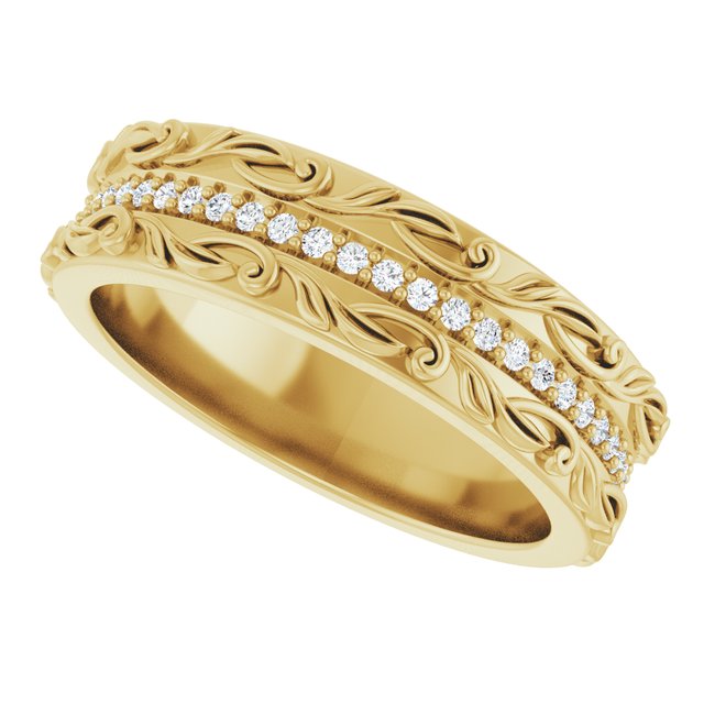 Ring i 14 kt gult gull med laboratoriedyrket diamant, 0,25 ct totalt fra Smykke24