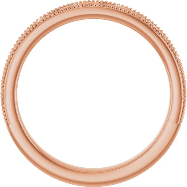 Ring i 14 kt roségull med laboratoriedyrket diamant, 0,02 ct totalt fra Smykke24