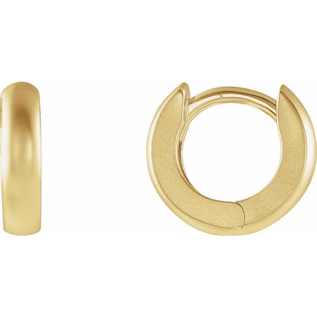 Creoler i 14 kt gult gull, lengde 20 mm, tykkelse 2,39 mm (par) fra Smykke24