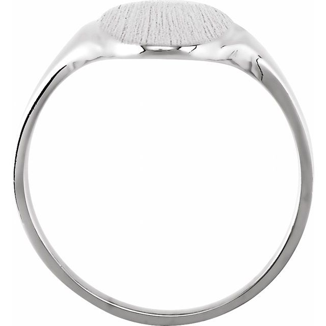 Oval signetring i 10 kt gult gull fra Smykke24