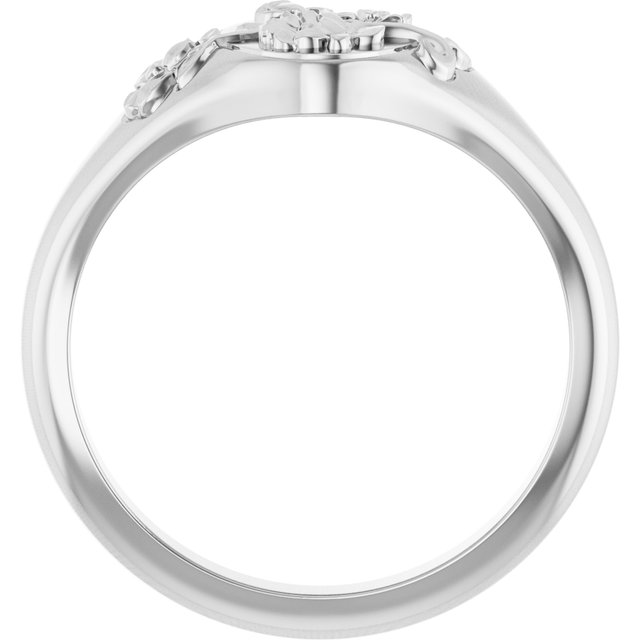 Oval signetring i 10 kt gult gull, 10,1 mm fra Smykke24