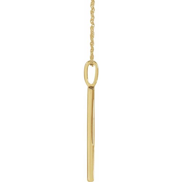 «Love»-halskjede i 14 kt gult gull med diamant, 0,02 ct totalt, 45,7 cm fra Smykke24