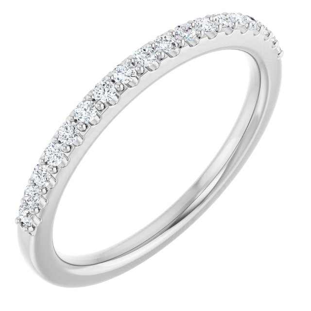 Diamantring i 14 kt gull – modell 689171 – 14 kt hvitt gull – Laboratoriedyrkede diamanter – Rund 1,4 mm · 0,25 ct totalt · 18 steiner