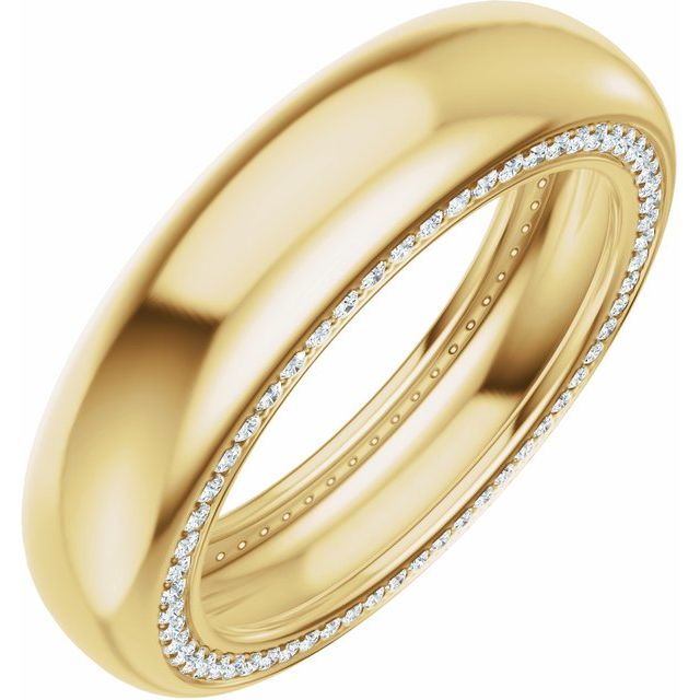Diamantring i 14 kt gult gull, 0,625 ct totalt fra Smykke24