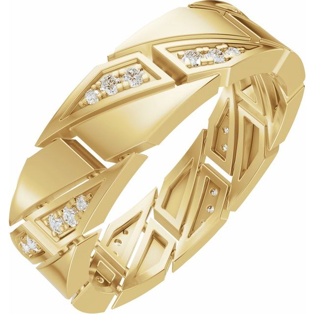 Alliansering i 14 kt gult gull med laboratoriedyrket diamant, 0,25 ct totalt fra Smykke24