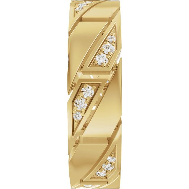 Alliansering i 14 kt gult gull med laboratoriedyrket diamant, 0,25 ct totalt fra Smykke24