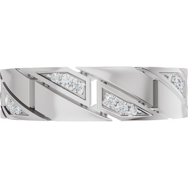 Alliansering i 14 kt hvitt gull med laboratoriedyrket diamant, 0,25 ct totalt fra Smykke24